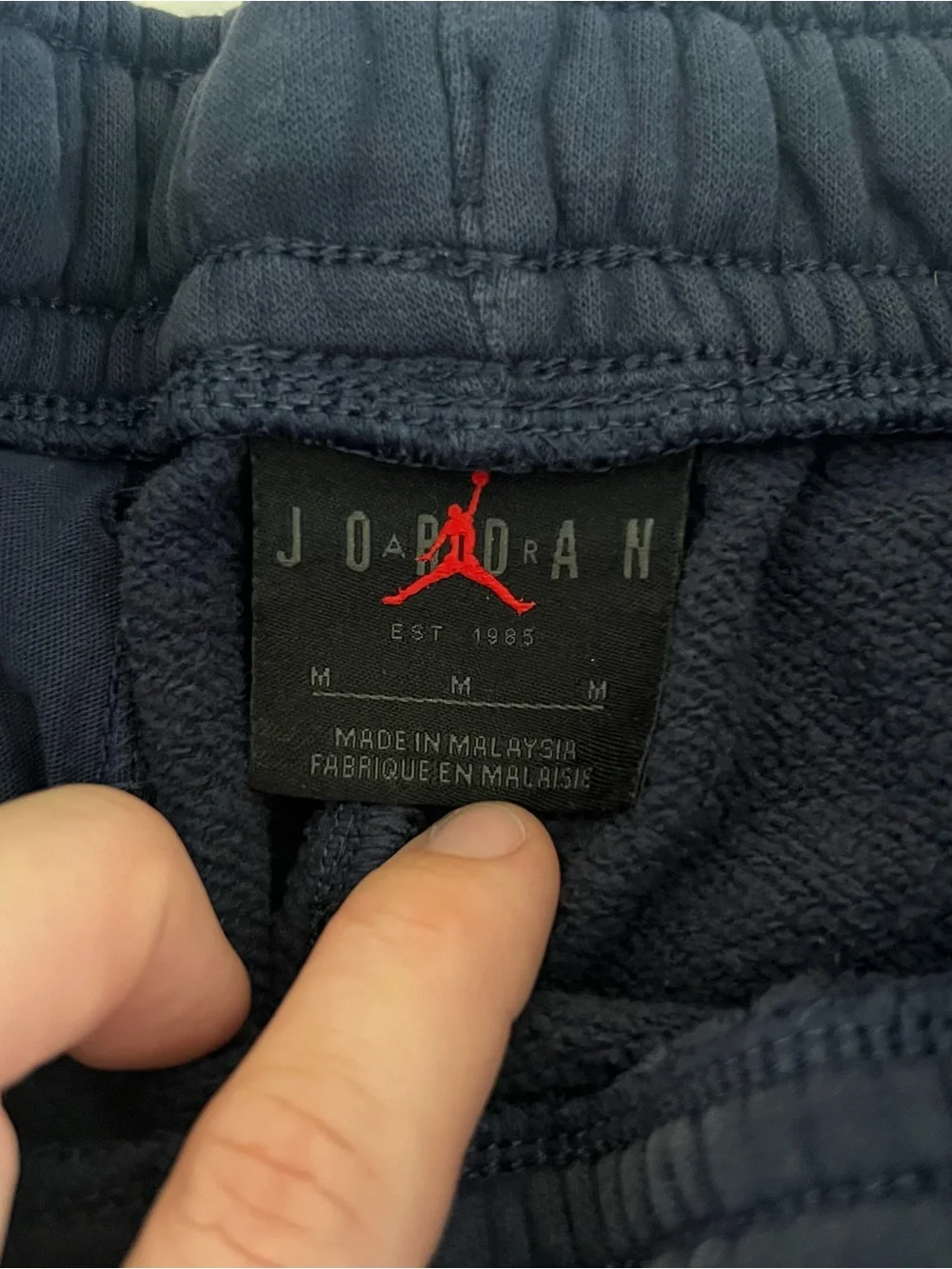 Jordan Navy Men's Sweatpants with Gold Michigan M & Jumpman